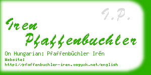 iren pfaffenbuchler business card