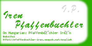 iren pfaffenbuchler business card